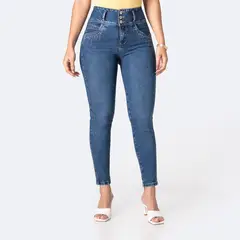 PIONIER - Jean Skinny Tiro Alto Mujer
