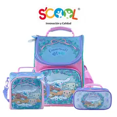 CINNAMOROLL - Mochila Niña Set 3 Piezas