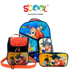DRAGON BALL - Mochila Niño Set 3 Piezas