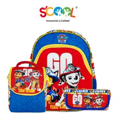 PAW PATROL - Mochila Niño Set 3 Piezas