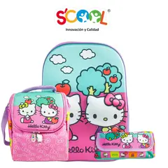 HELLO KITTY - Mochila Niña Set 3 Piezas