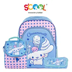 CINNAMOROLL - Mochila Niña Set 3 Piezas
