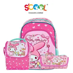MELODY - Mochila Niña Set 3 Piezas