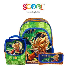 DRAGON BALL - Mochila Niño Set 3 Piezas
