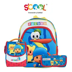 POCOYO - Mochila Niño Set 3 Piezas