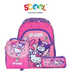 HELLO KITTY - Mochila Niña Set 3 Piezas