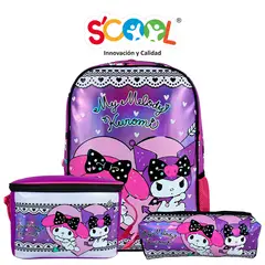 MELODY - Mochila Niña Set 3 Piezas