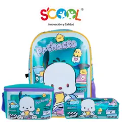 SANRIO - Mochila Niña Set 3 Piezas Pochacco