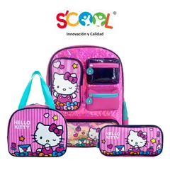 HELLO KITTY - Mochila Niña Set 3 Piezas