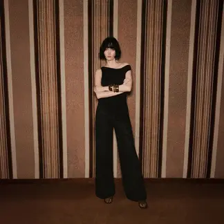 MANGO - Pantalón Wide Leg Tiro Medio Mujer