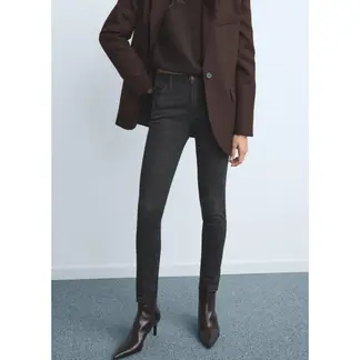 MANGO - Jean Skinny Tiro Medio Mujer