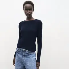 MANGO - Polo Manga Larga Mujer