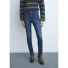 MANGO - Jean Skinny Tiro Medio Mujer