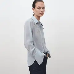 MANGO - Blusa Manga Larga Mujer