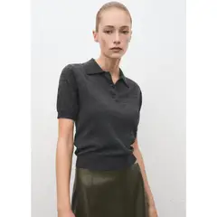 MANGO - Chompa Manga Corta Mujer