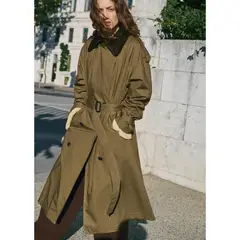 MANGO - Trench Largo Mujer