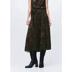 MANGO - Falda Midi Mujer