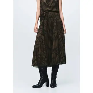 MANGO - Falda Midi Mujer