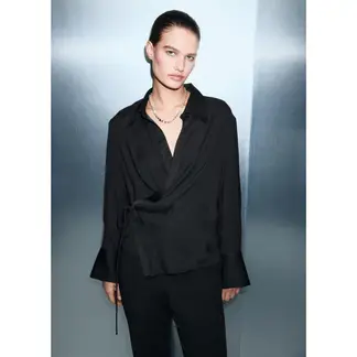 MANGO - Blusa Manga Larga Mujer