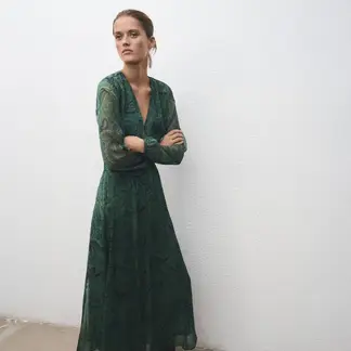 MANGO - Vestido Largo Mujer