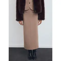 MANGO - Falda Midi Mujer