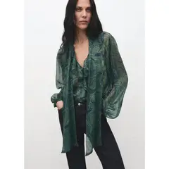 MANGO - Blusa Manga Larga Mujer