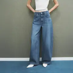 MANGO - Jean Balloon Tiro Alto Mujer