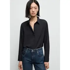 MANGO - Blusa Manga Larga Mujer