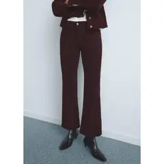 MANGO - Jean Flare Tiro Alto Mujer