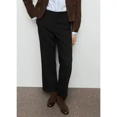 MANGO - Pantalón Straight Tiro Alto Mujer