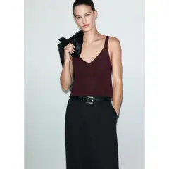 MANGO - Polo Sin Mangas Mujer