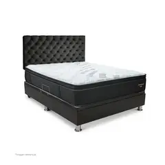 DRIMER - Dormitorio Praktibox Laqueado Futurepedic Capitone 2 Plz