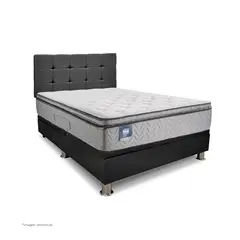 BEAUTYREST - Dormitorio Praktibox Beautysleep Erica Queen Cuadros Gris Oscuro