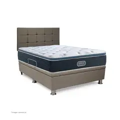 BEAUTYREST SIMMONS - Dormitorio Praktibox Silver Cuadros Queen