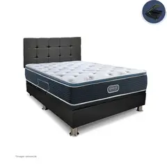 BEAUTYREST SIMMONS - Dormitorio Practibox Silver Cuadros Queen