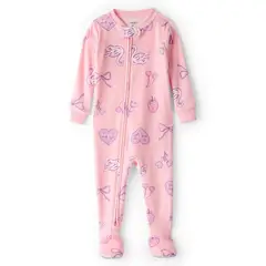 CARTERS - W25 IG 1 PC Velour Ftd Pink Swan Tr