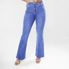 KANSAS - Jean Flare Tiro Medio Mujer