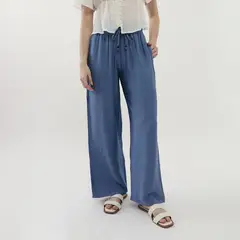 AMERICAN ABBEY - Pantalón Wide Leg Tiro Alto Mujer