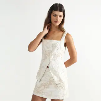 BASEMENT - Top Denim Mujer