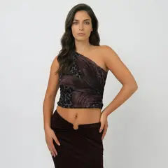 MOSSIMO - Top Asimétrico Mujer X Luana