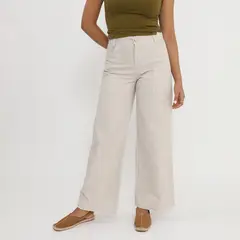 SYBILLA - Pantalón Straight Tiro Alto Mujer