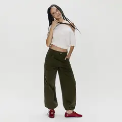 SYBILLA - Pantalón Straight Tiro Alto Mujer