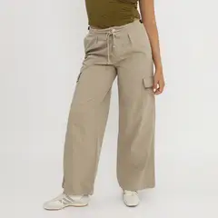 SYBILLA - Pantalón Cargo Tiro Alto Mujer