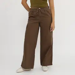 SYBILLA - Pantalón Cargo Tiro Alto Mujer