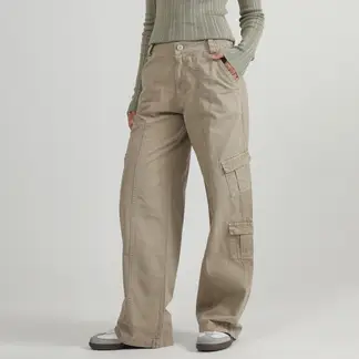 SYBILLA - Pantalón Cargo Tiro Alto Mujer