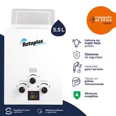 ROTOPLAS - Terma A Gas Flaming 5.5l Gn