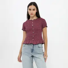 SYBILLA - Blusa Manga Corta Mujer