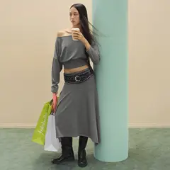 SYBILLA - Falda Midi Mujer