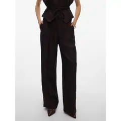VERO MODA - Pantalón Wide Leg Tiro Alto Mujer