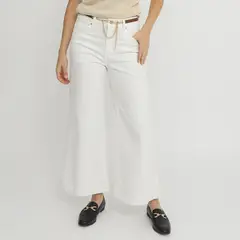 STEFANO COCCI - Jean Wide Leg Tiro Medio Mujer